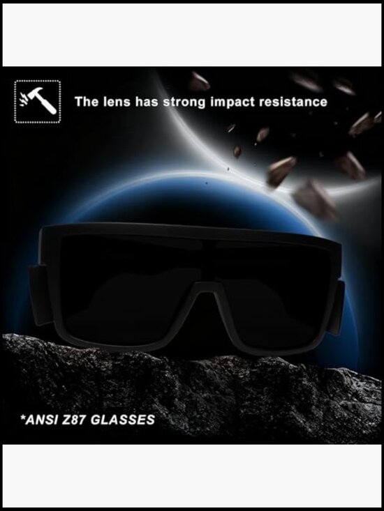XL Z87 Sunglasses for Big Wide Heads, TR90 Ultralight, UV400 Protective main image 4